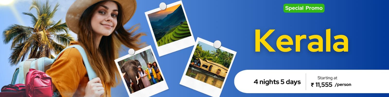 Kerala Tour Packages for CouplesKerala Tour 30,000/- per couple: Explore Munnar, Thekkady, Alleppey’s wildlife & backwaters in a perfect 4-night, 5-day romantic getaway.